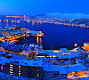 Panoramautsikt over Hammerfest, Norge. Wikimedia Commons (lisens: CC BY-SA 3.0).